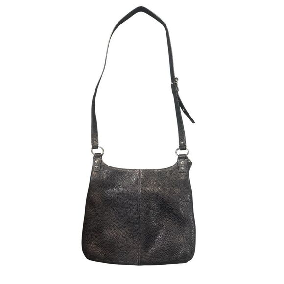 Coach F19265 Black Pebbled Leather Crossbody - Picture 7 of 15